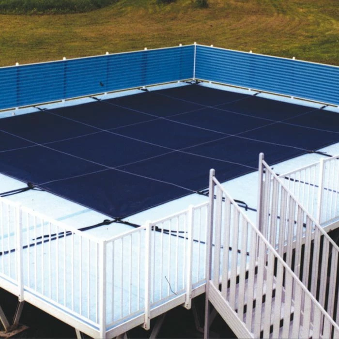 Doheny's 15 Year Mesh On-Ground Safety Cover For 16x24 Ft Rectangular Pool, Blue 4 Doheny's 15 Year Mesh On-Ground Safety Cover For 16x24 Ft Rectangular Pool, Blue - Image 2