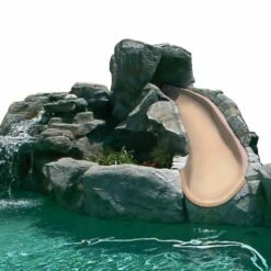 SR Smith BigRide Pool Slide, Right Turn, Taupe