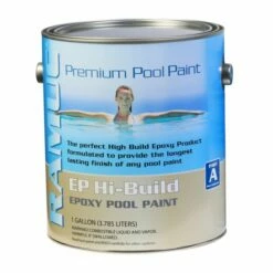 Pool Care Sales Shop 34 Ramuc Hi-Build Epoxy 2 Gallon Pool Paint, Blue