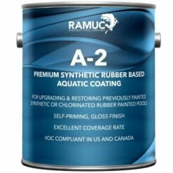 Ramuc Type A-2 Synthetic Rubber Based Coating 1 Gallon, Blue -Pool Care Sales Shop 3193 feb2023 1