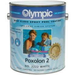 Olympic Poxolon 2 Epoxy Pool Coating 1 Gallon, White
