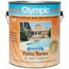 Olympic Patio Tones Deck Coating 1 Gallon, Creekstone -Pool Care Sales Shop 3555 d sq 2019