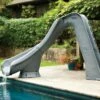 SR Smith Typhoon Pool Slide, Right Turn, Gray Granite