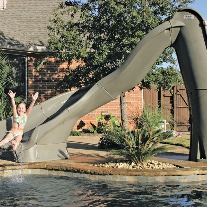 SR Smith Turbo Twister Pool Slide, Right Turn, Sandstone 4 SR Smith Turbo Twister Pool Slide, Right Turn, Sandstone - Image 2