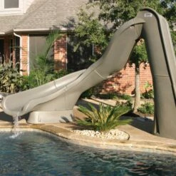 SR Smith Turbo Twister Pool Slide, Right Turn, Gray Granite 15 SR Smith Turbo Twister Pool Slide, Right Turn, Gray Granite -Pool Care Sales Shop 4637 c sq 3