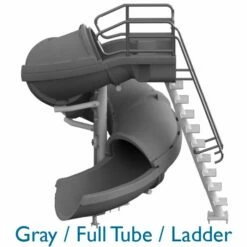 SR Smith Vortex Pool Slide, Half Tube With Staircase, Blue 11 SR Smith Vortex Pool Slide, Half Tube With Staircase, Blue -Pool Care Sales Shop 5033gray a sq