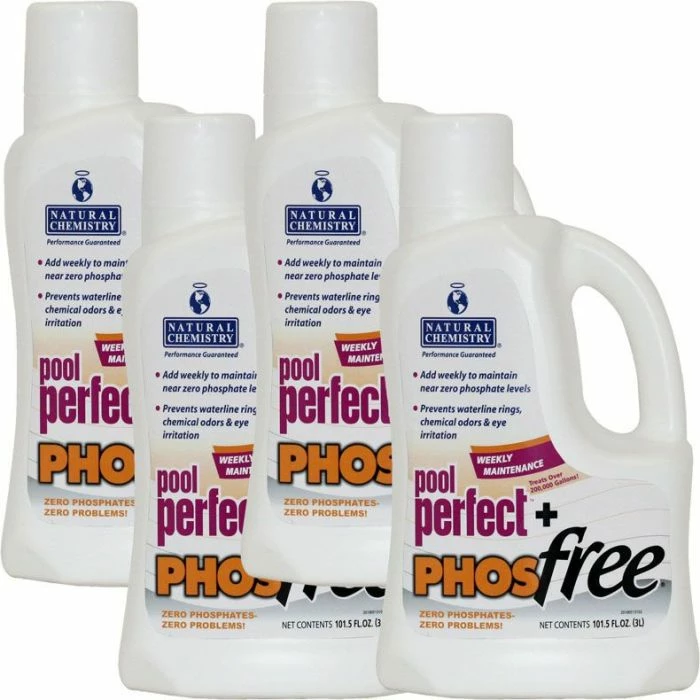 Natural Chemistry Pool Perfect + PHOSfree, (4) 3 Liter 3 Natural Chemistry Pool Perfect + PHOSfree, (4) 3 Liter