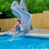 Global Pool Products Rip Tide Pool Slide, Right Turn, Sandstone -Pool Care Sales Shop 90172 a sq 3