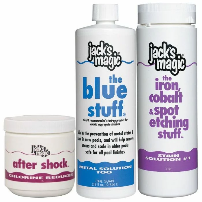 Jack's Magic Stain Solution #1 Value Pack For Chlorine Pools 3 Jack's Magic Stain Solution #1 Value Pack For Chlorine Pools