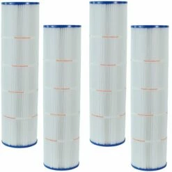 Pleatco Filtration PJAN115-PAK4-EC Pool Filter Cartridge Replacement For Unicel: C-7468-4, Filbur: FC-6410, OEM Part Numbers: A0558000, 4 Pack -Pool Care Sales Shop pjan115 pak4 ec main