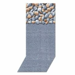 Swimline Overlap Pool Liner, 48-52 In Wall, 16 Ft Round, 20 Gauge, Rock Island