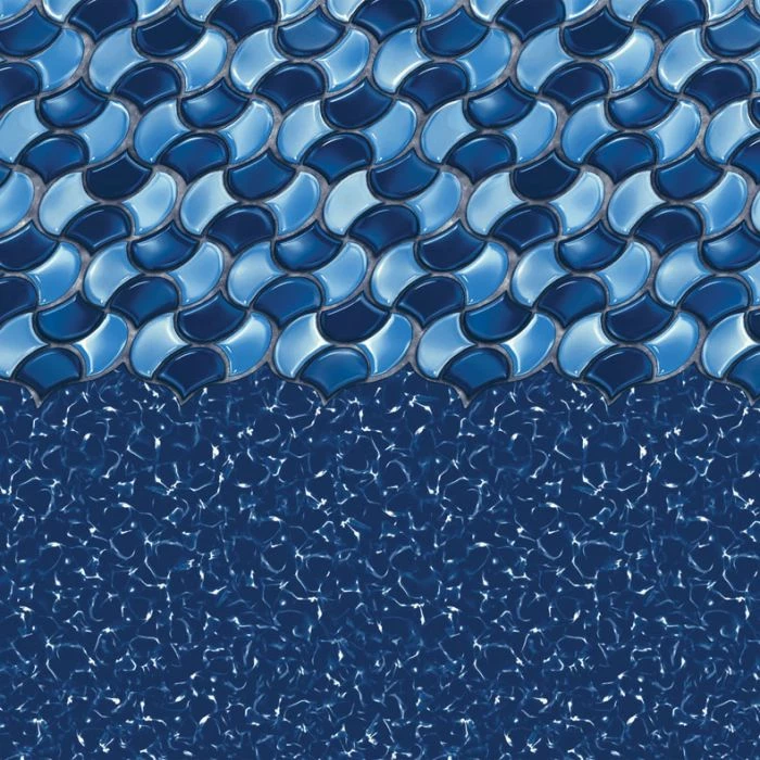 Swimline Overlap Pool Liner, 48-52 In Wall, 21x41 Ft Oval, 20 Gauge, Rolling Wave 4 Swimline Overlap Pool Liner, 48-52 In Wall, 21x41 Ft Oval, 20 Gauge, Rolling Wave - Image 2