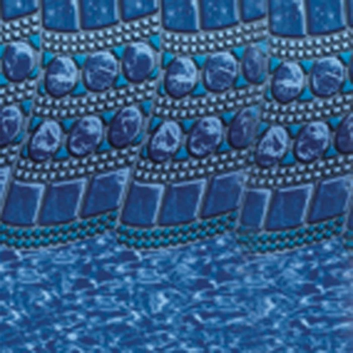 Swimline Overlap Pool Liner, 48-52 In Wall, 30 Ft Round, 20 Gauge, Tile Swirl 4 Swimline Overlap Pool Liner, 48-52 In Wall, 30 Ft Round, 20 Gauge, Tile Swirl - Image 2